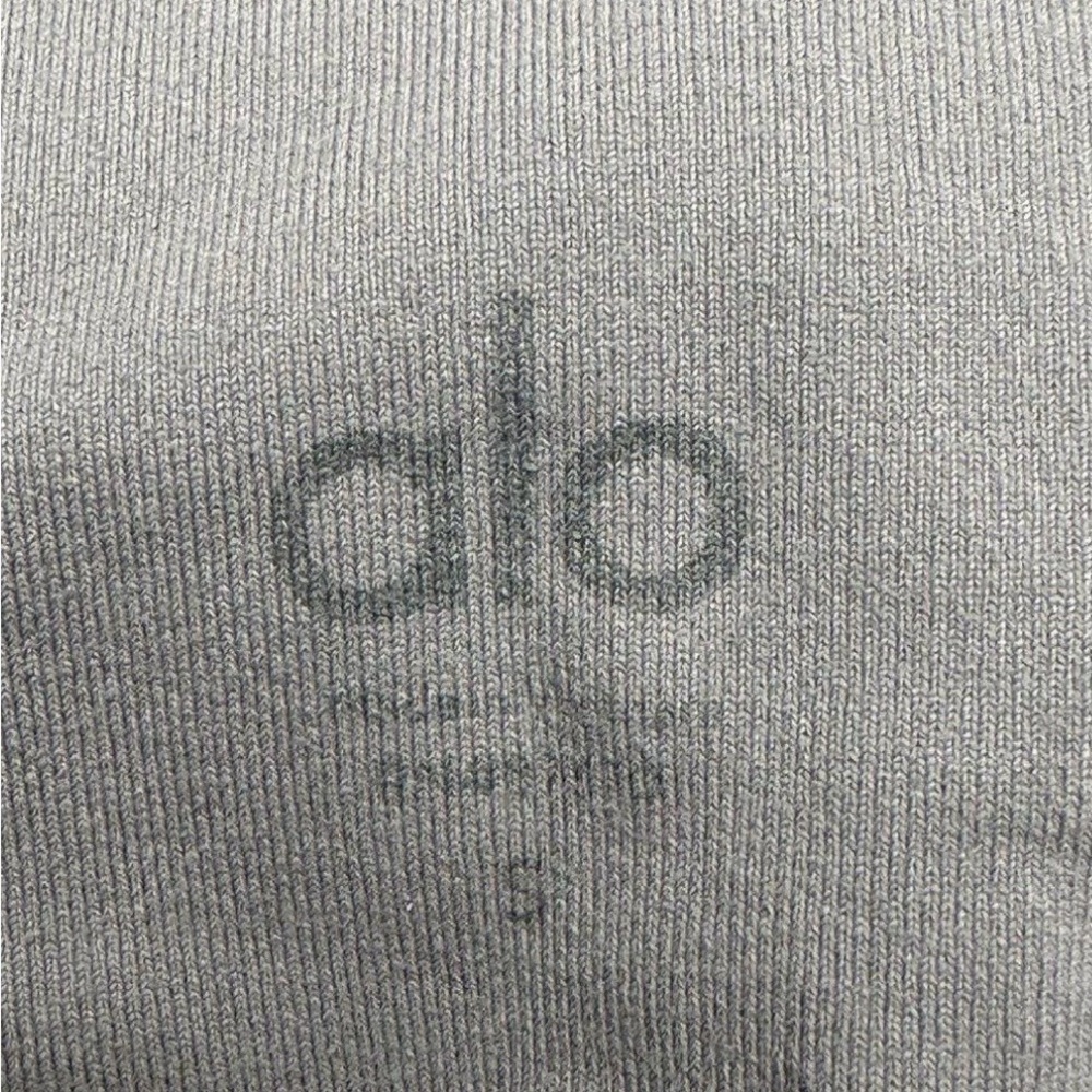 Alo Gray Leggings with Side Ladder Detail - Picture 4 of 4
